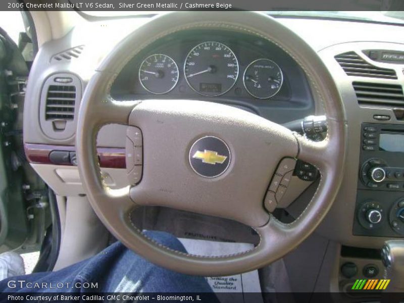 Silver Green Metallic / Cashmere Beige 2006 Chevrolet Malibu LT V6 Sedan