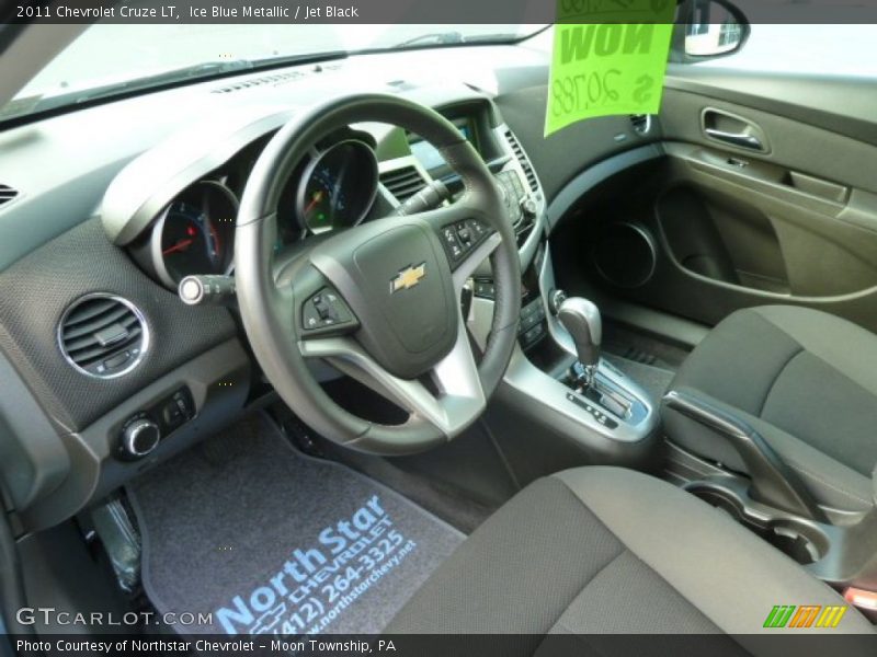 Ice Blue Metallic / Jet Black 2011 Chevrolet Cruze LT
