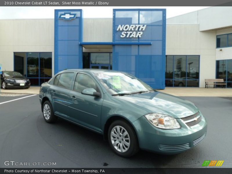 Silver Moss Metallic / Ebony 2010 Chevrolet Cobalt LT Sedan