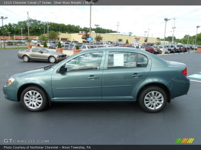 Silver Moss Metallic / Ebony 2010 Chevrolet Cobalt LT Sedan
