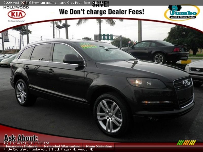 Lava Grey Pearl Effect / Black 2009 Audi Q7 3.6 Premium quattro