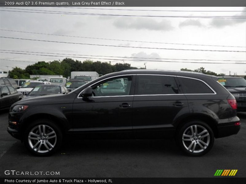 Lava Grey Pearl Effect / Black 2009 Audi Q7 3.6 Premium quattro