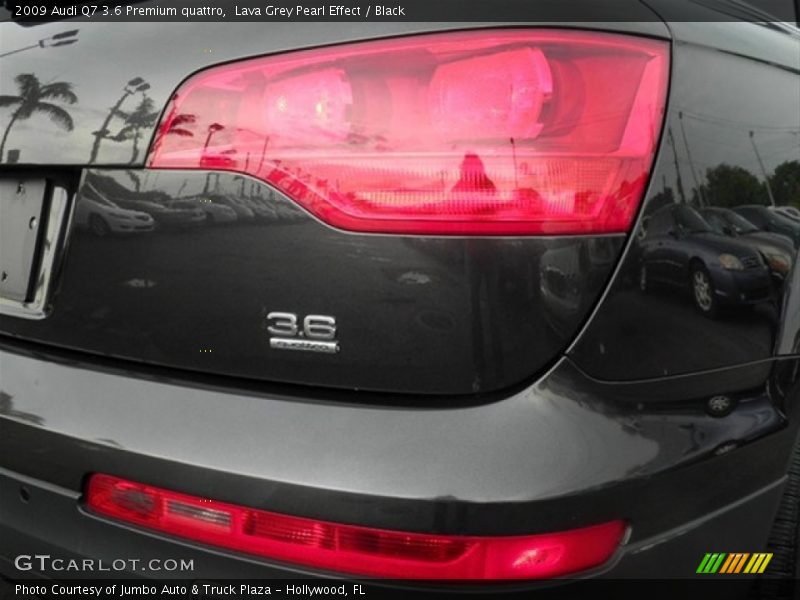 Lava Grey Pearl Effect / Black 2009 Audi Q7 3.6 Premium quattro