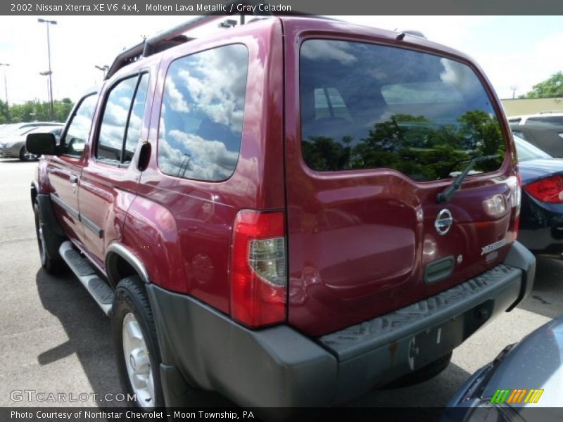 Molten Lava Metallic / Gray Celadon 2002 Nissan Xterra XE V6 4x4