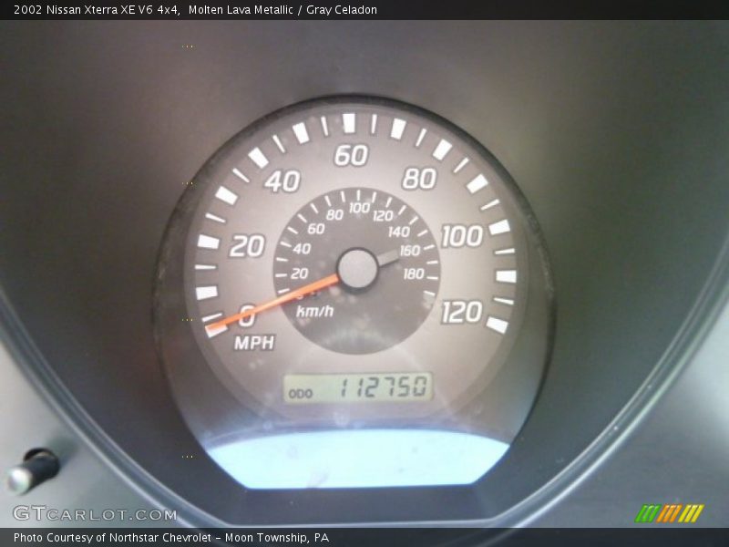 Molten Lava Metallic / Gray Celadon 2002 Nissan Xterra XE V6 4x4
