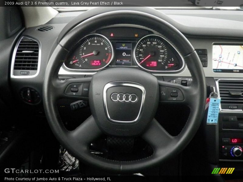 Lava Grey Pearl Effect / Black 2009 Audi Q7 3.6 Premium quattro