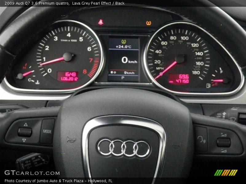 Lava Grey Pearl Effect / Black 2009 Audi Q7 3.6 Premium quattro