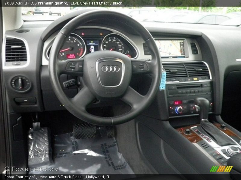 Lava Grey Pearl Effect / Black 2009 Audi Q7 3.6 Premium quattro