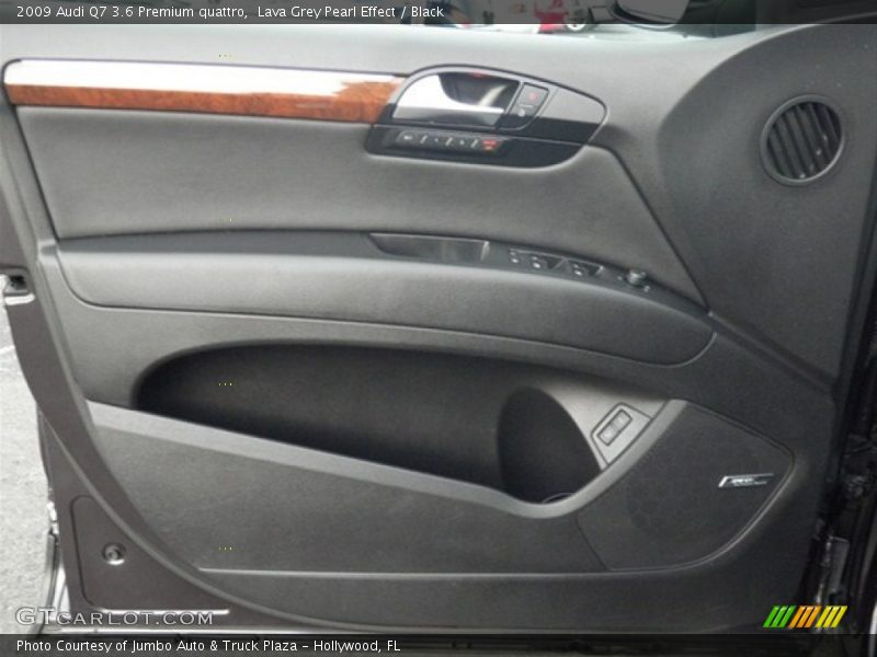 Lava Grey Pearl Effect / Black 2009 Audi Q7 3.6 Premium quattro