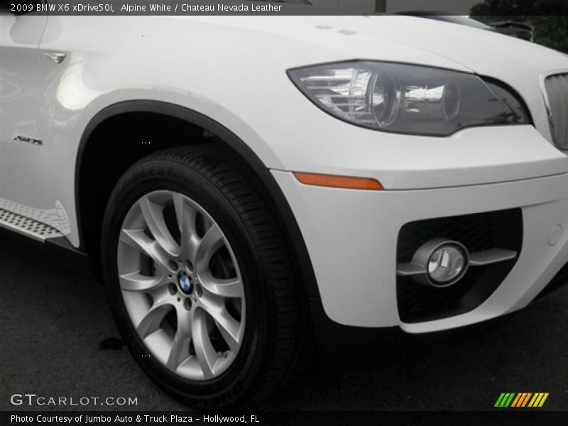Alpine White / Chateau Nevada Leather 2009 BMW X6 xDrive50i