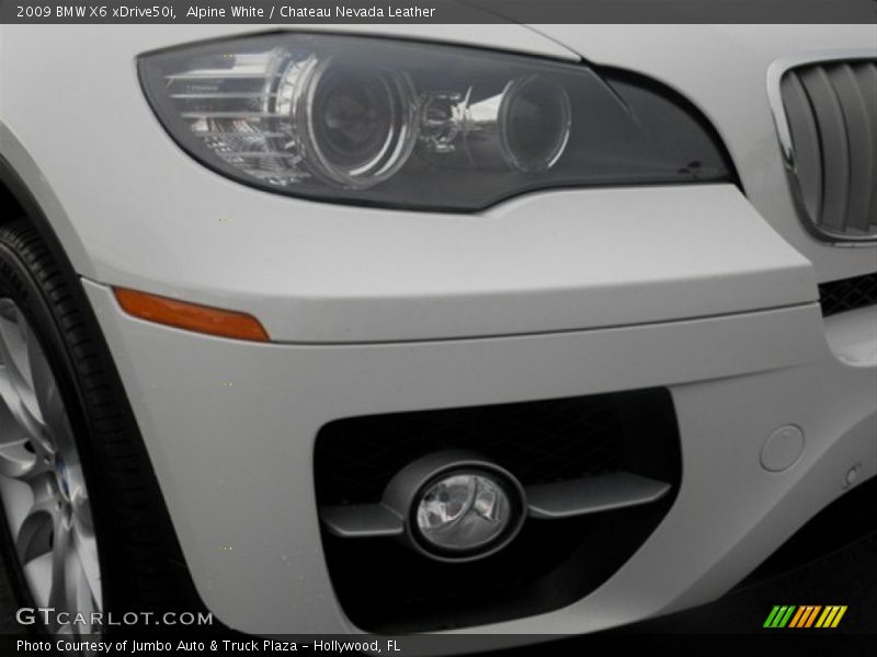 Alpine White / Chateau Nevada Leather 2009 BMW X6 xDrive50i