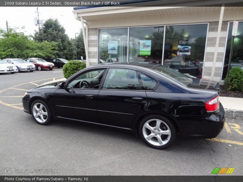 Obsidian Black Pearl / Off Black 2009 Subaru Legacy 2.5i Sedan