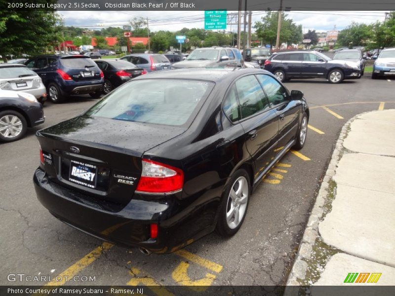 Obsidian Black Pearl / Off Black 2009 Subaru Legacy 2.5i Sedan