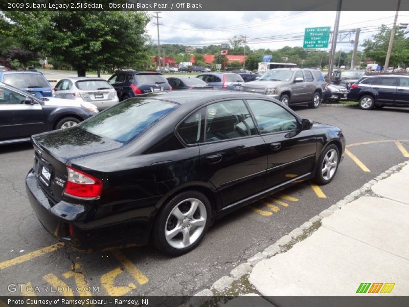 Obsidian Black Pearl / Off Black 2009 Subaru Legacy 2.5i Sedan