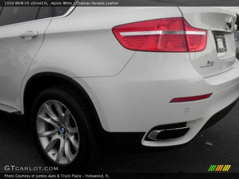 Alpine White / Chateau Nevada Leather 2009 BMW X6 xDrive50i
