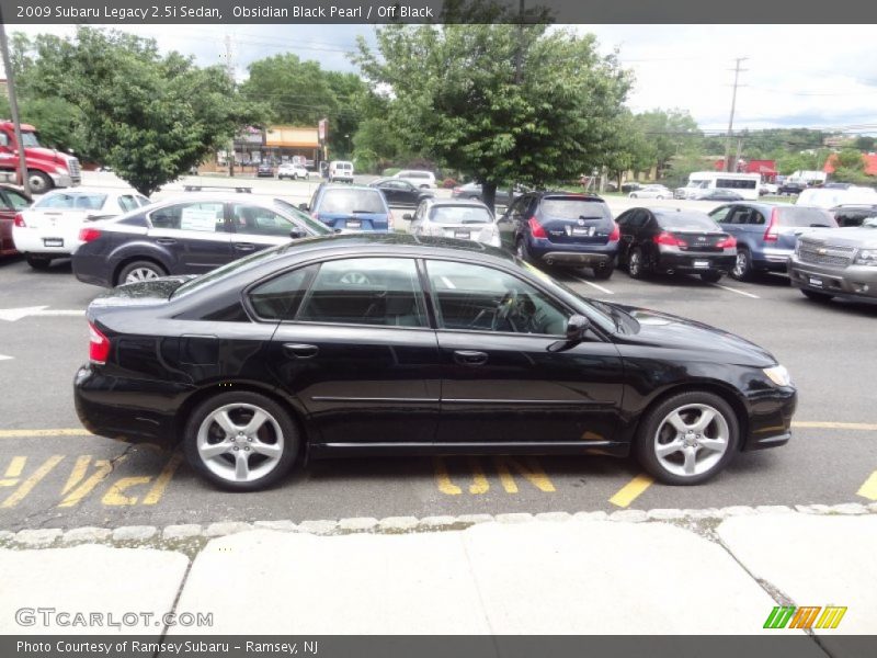 Obsidian Black Pearl / Off Black 2009 Subaru Legacy 2.5i Sedan