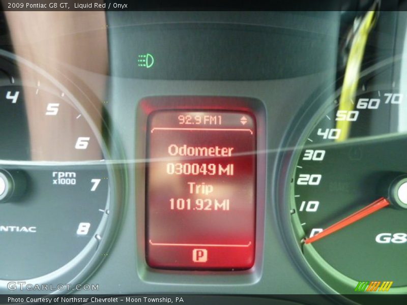 Liquid Red / Onyx 2009 Pontiac G8 GT