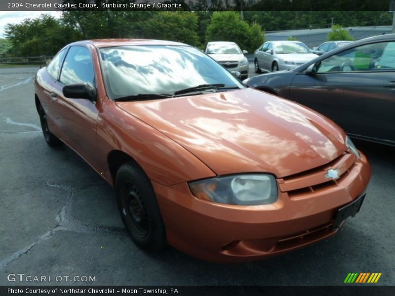 Sunburst Orange / Graphite 2004 Chevrolet Cavalier Coupe