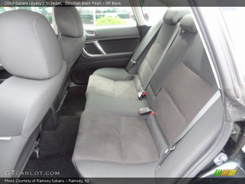 Obsidian Black Pearl / Off Black 2009 Subaru Legacy 2.5i Sedan