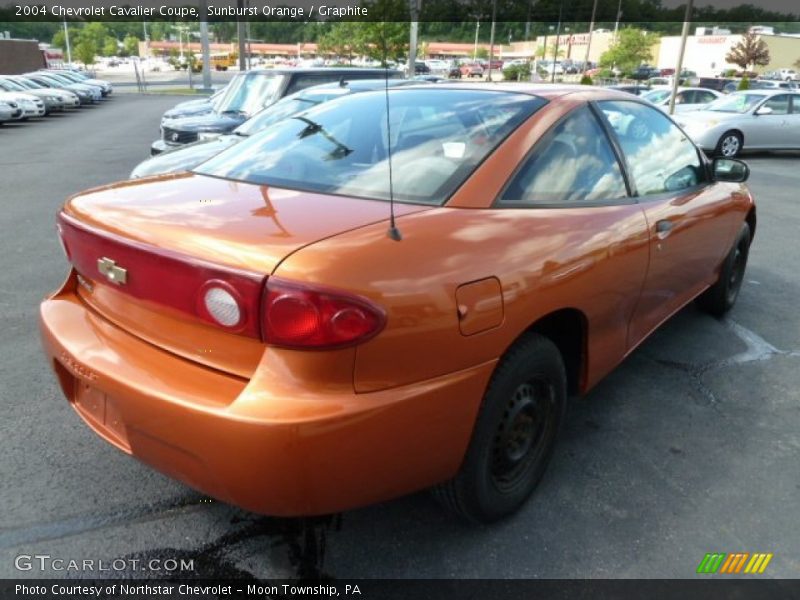 Sunburst Orange / Graphite 2004 Chevrolet Cavalier Coupe