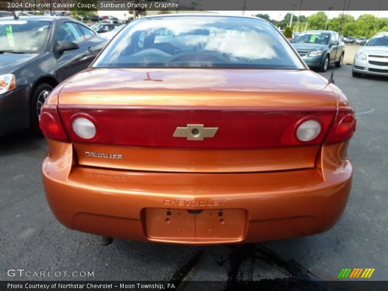 Sunburst Orange / Graphite 2004 Chevrolet Cavalier Coupe