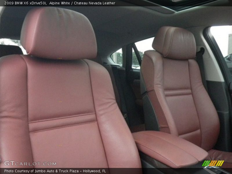 Alpine White / Chateau Nevada Leather 2009 BMW X6 xDrive50i