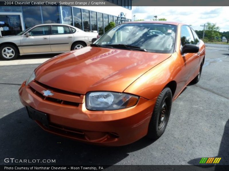 Sunburst Orange / Graphite 2004 Chevrolet Cavalier Coupe