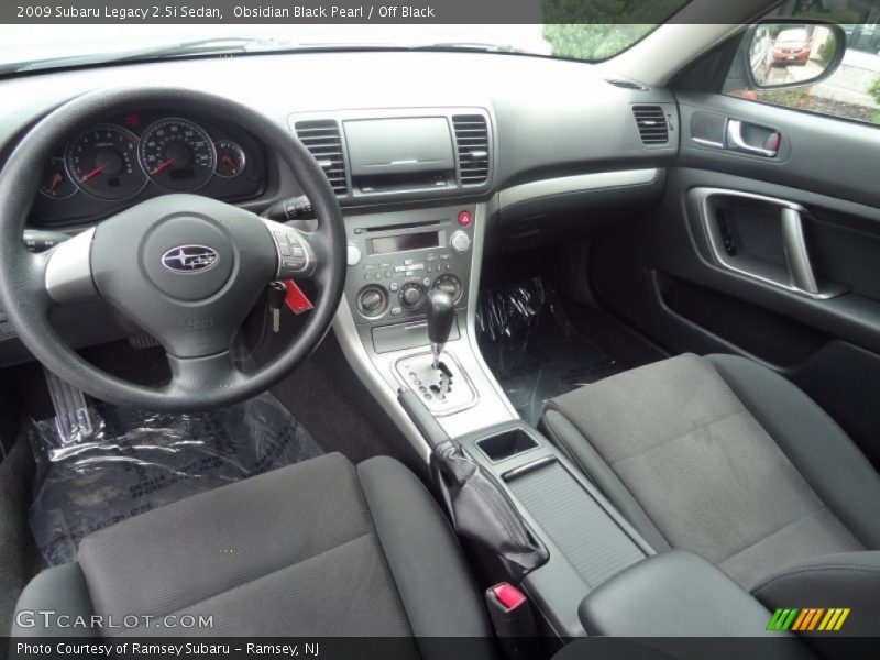 Obsidian Black Pearl / Off Black 2009 Subaru Legacy 2.5i Sedan
