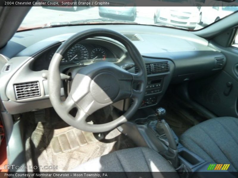Sunburst Orange / Graphite 2004 Chevrolet Cavalier Coupe