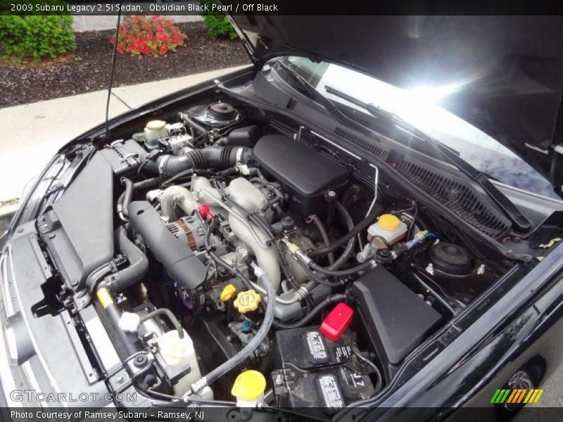 Obsidian Black Pearl / Off Black 2009 Subaru Legacy 2.5i Sedan