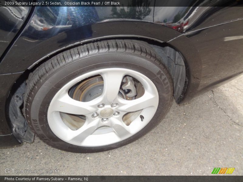 Obsidian Black Pearl / Off Black 2009 Subaru Legacy 2.5i Sedan