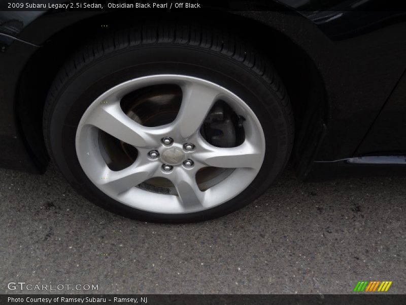 Obsidian Black Pearl / Off Black 2009 Subaru Legacy 2.5i Sedan