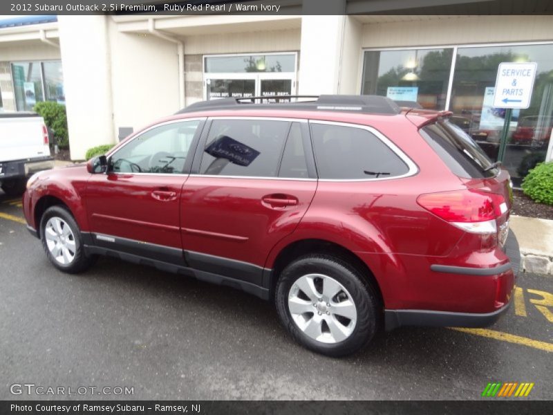 Ruby Red Pearl / Warm Ivory 2012 Subaru Outback 2.5i Premium