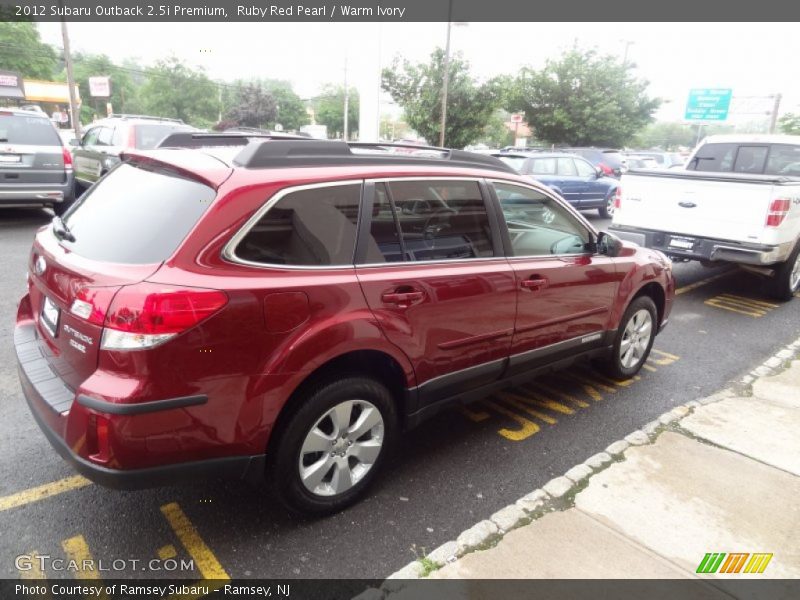 Ruby Red Pearl / Warm Ivory 2012 Subaru Outback 2.5i Premium