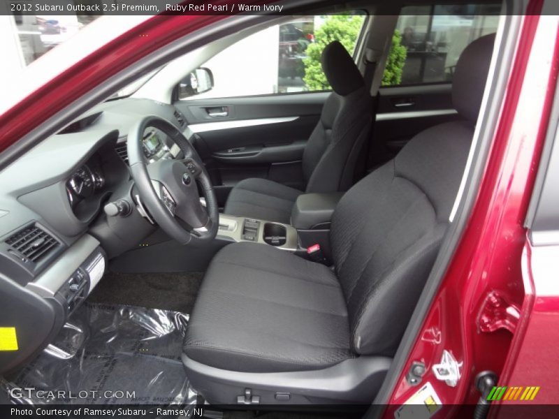 Ruby Red Pearl / Warm Ivory 2012 Subaru Outback 2.5i Premium
