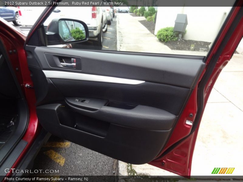 Ruby Red Pearl / Warm Ivory 2012 Subaru Outback 2.5i Premium