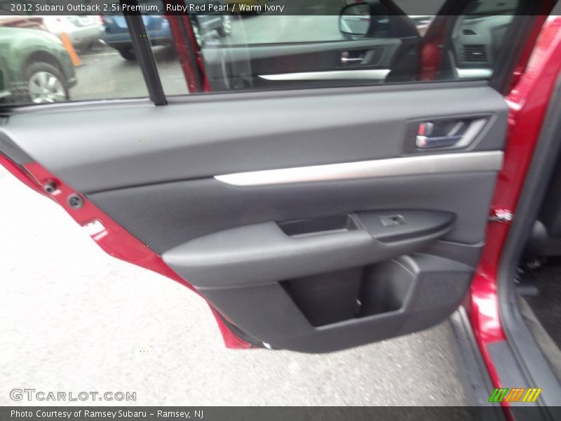 Ruby Red Pearl / Warm Ivory 2012 Subaru Outback 2.5i Premium