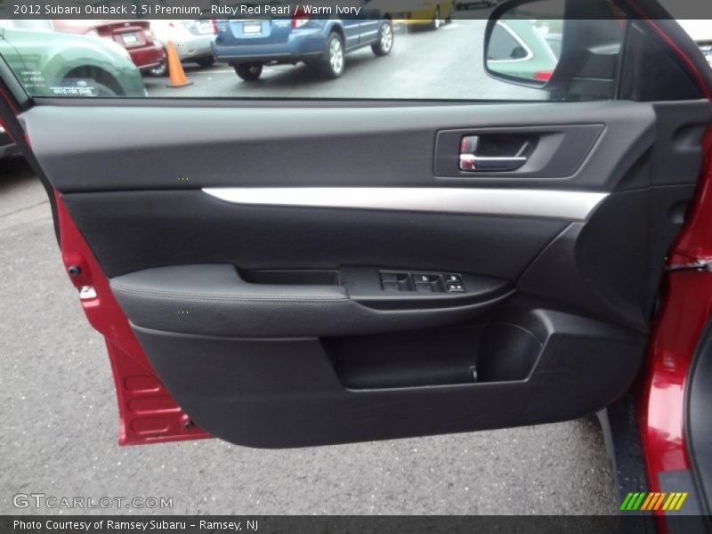 Ruby Red Pearl / Warm Ivory 2012 Subaru Outback 2.5i Premium
