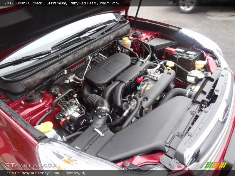 Ruby Red Pearl / Warm Ivory 2012 Subaru Outback 2.5i Premium
