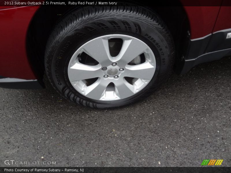 Ruby Red Pearl / Warm Ivory 2012 Subaru Outback 2.5i Premium