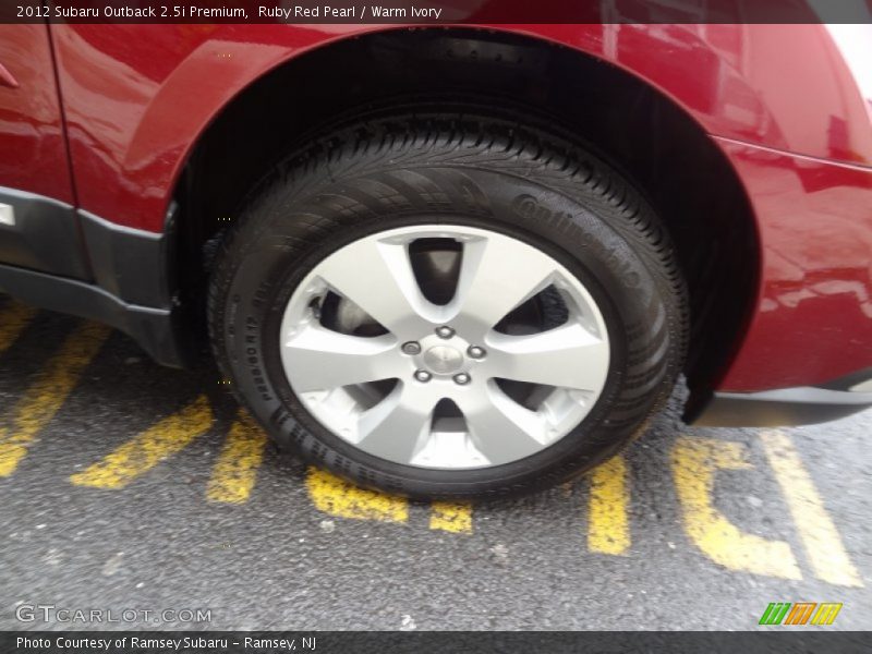 Ruby Red Pearl / Warm Ivory 2012 Subaru Outback 2.5i Premium
