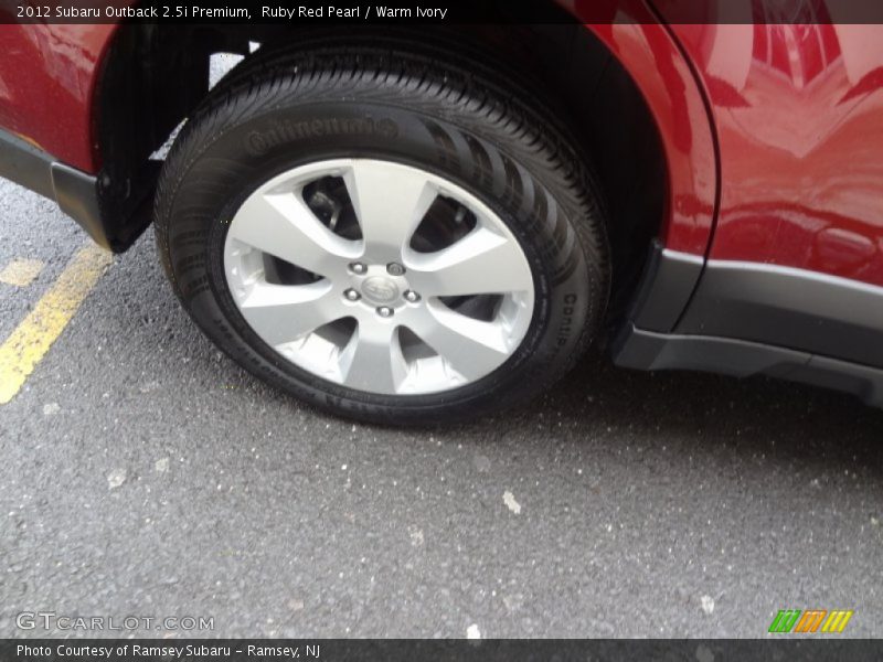 Ruby Red Pearl / Warm Ivory 2012 Subaru Outback 2.5i Premium