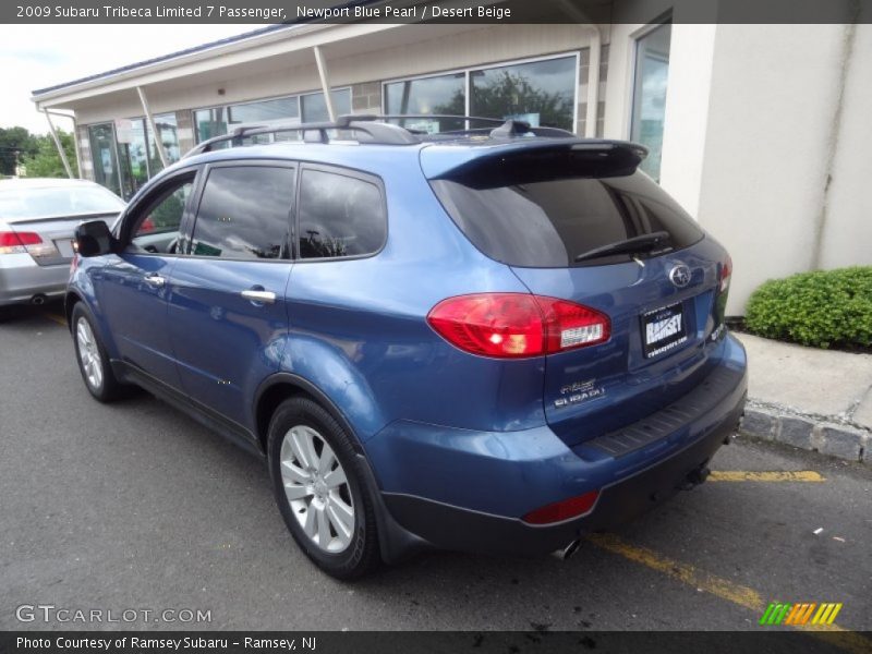 Newport Blue Pearl / Desert Beige 2009 Subaru Tribeca Limited 7 Passenger