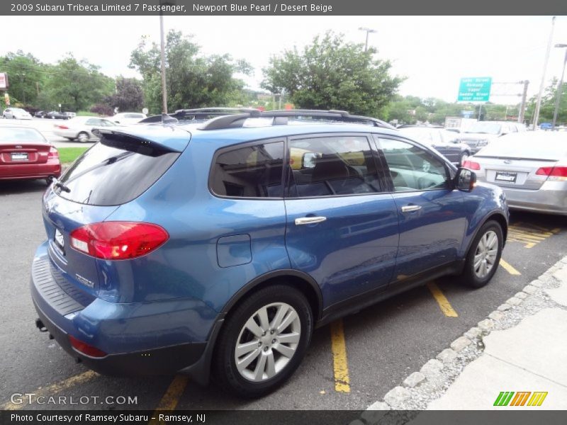 Newport Blue Pearl / Desert Beige 2009 Subaru Tribeca Limited 7 Passenger