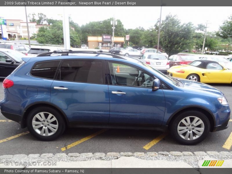 Newport Blue Pearl / Desert Beige 2009 Subaru Tribeca Limited 7 Passenger