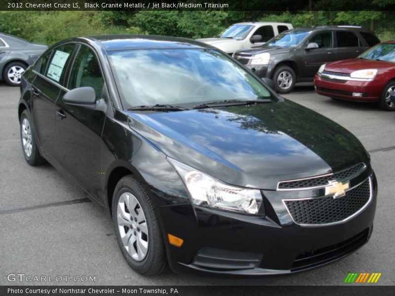 Black Granite Metallic / Jet Black/Medium Titanium 2012 Chevrolet Cruze LS