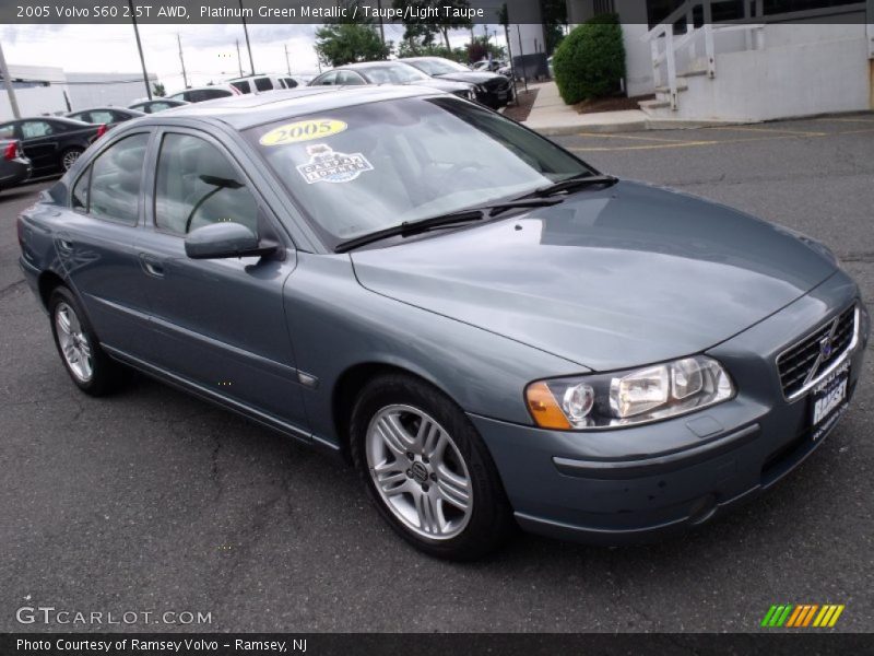 Platinum Green Metallic / Taupe/Light Taupe 2005 Volvo S60 2.5T AWD