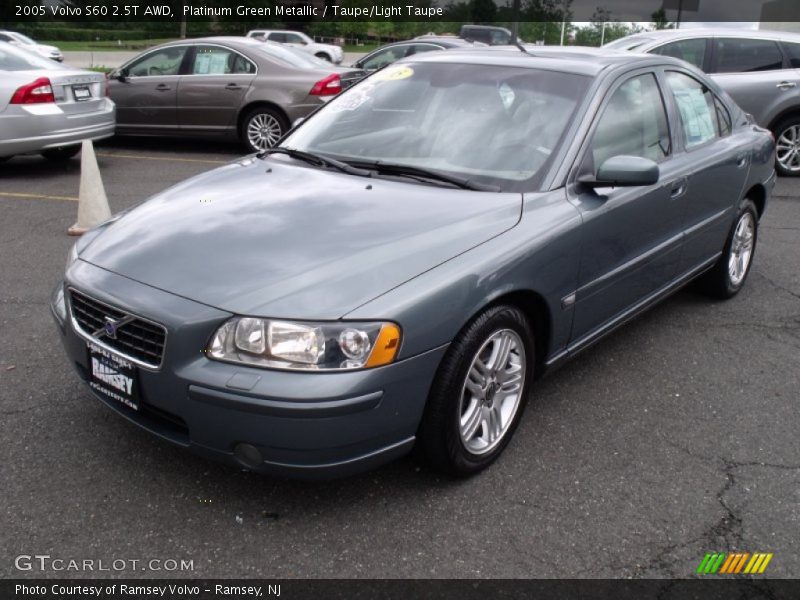 Platinum Green Metallic / Taupe/Light Taupe 2005 Volvo S60 2.5T AWD