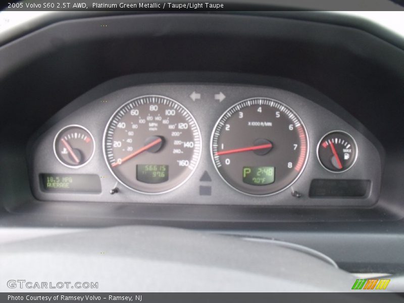 Platinum Green Metallic / Taupe/Light Taupe 2005 Volvo S60 2.5T AWD