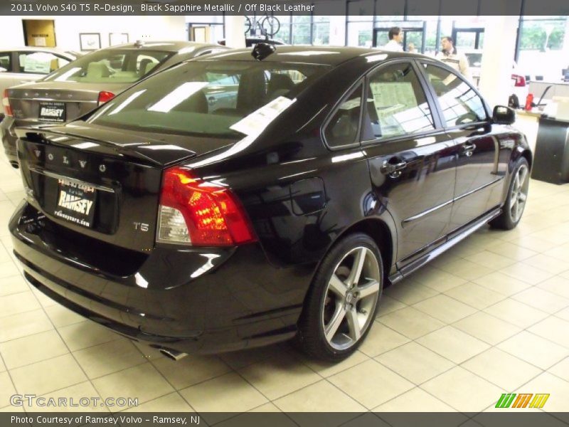 Black Sapphire Metallic / Off Black Leather 2011 Volvo S40 T5 R-Design